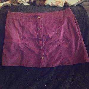 Corduroy skirt